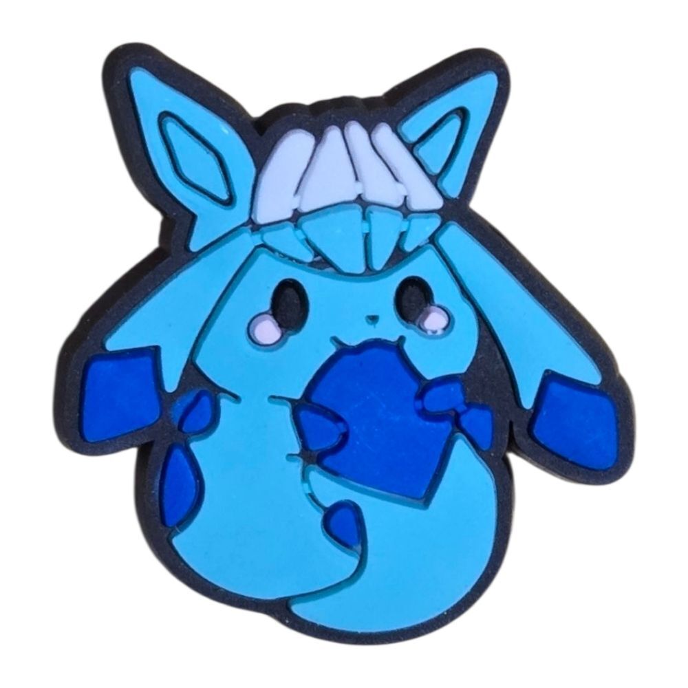 Pokemon Eevee Glaceon Croc Charm Jibbitz Style Shoe Charms Accessory 6/$20 NEW